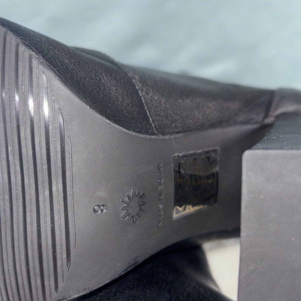 Nwot Stuart Weitzman Curveblock 100 Square Leathe… - image 6